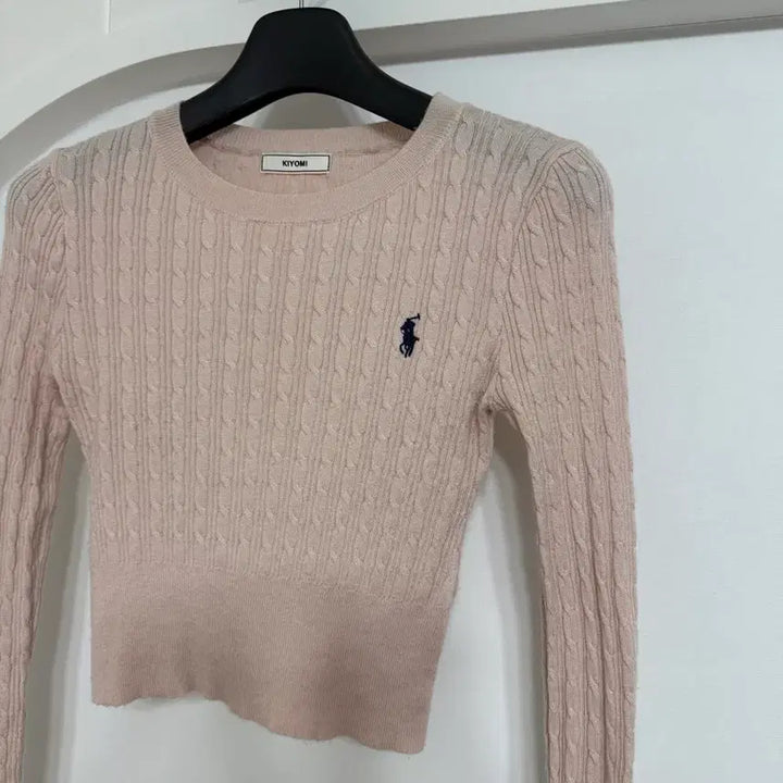 [BUNJANG] KIYOMI Cable Knit Pink Sweater / KIYOMI 케이블 니트 핑크색