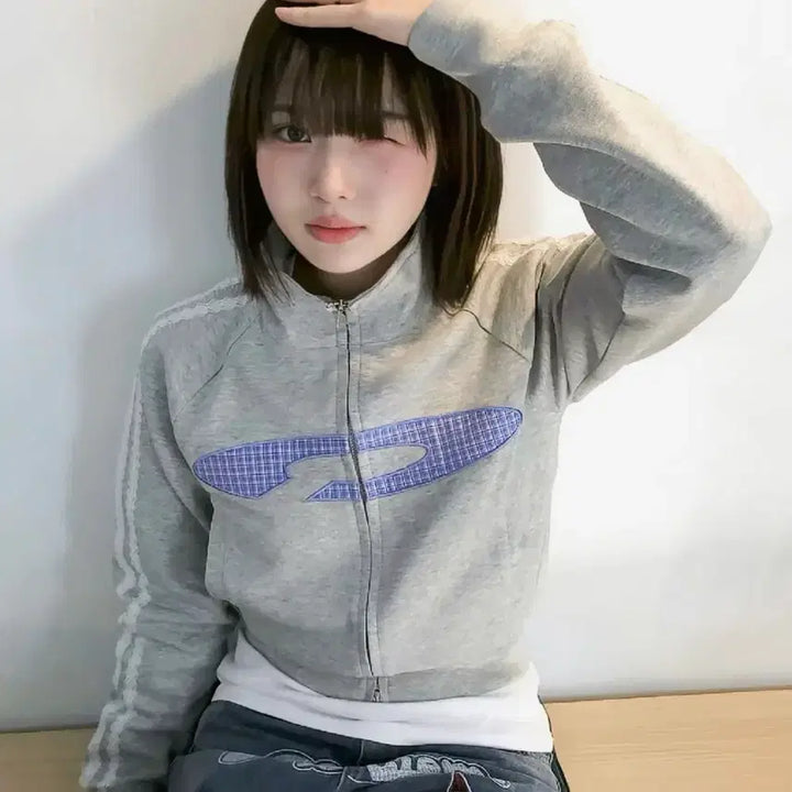 [BUNJANG] FDR Vintage Check Applique Track Zipper / 에프디알 fdr Vintage Check Applique Track Zi