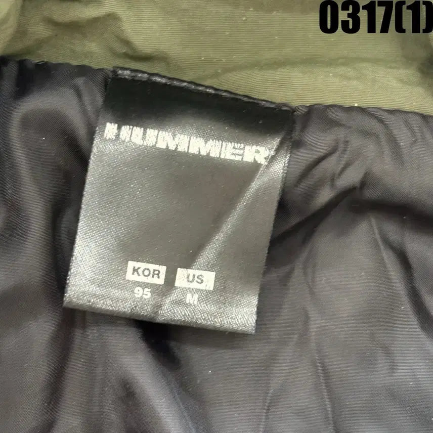 [SOLD OUT] HUMMER 후드 바람막이 자켓 카키색 M