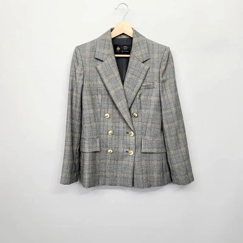 [BUNJANG] MICHAA Cerruti Double Breasted Check Suit Set / 미샤(MICHAA) 이태리 세루티 원단 더블 체크 수트 셋업 55~66