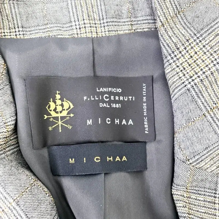 [BUNJANG] MICHAA Cerruti Double Breasted Check Suit Set / 미샤(MICHAA) 이태리 세루티 원단 더블 체크 수트 셋업 55~66