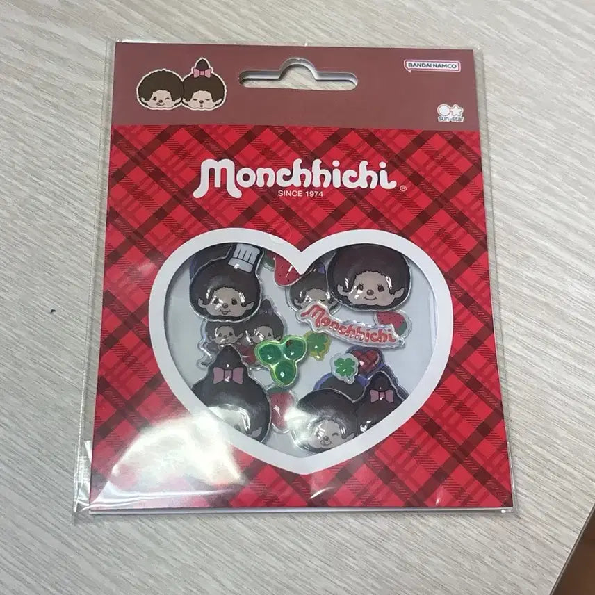 [BUNJANG] Monchhichi Bongbong Drop Sticker (Red) / 몬치치 봉봉드랍 스티커 레드