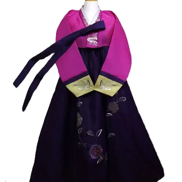 [BUNJANG] K216 Embroidered Hanbok Dress / k216 여성한복(자수) /여성55 /키155-160/가슴둘레86/사놀까