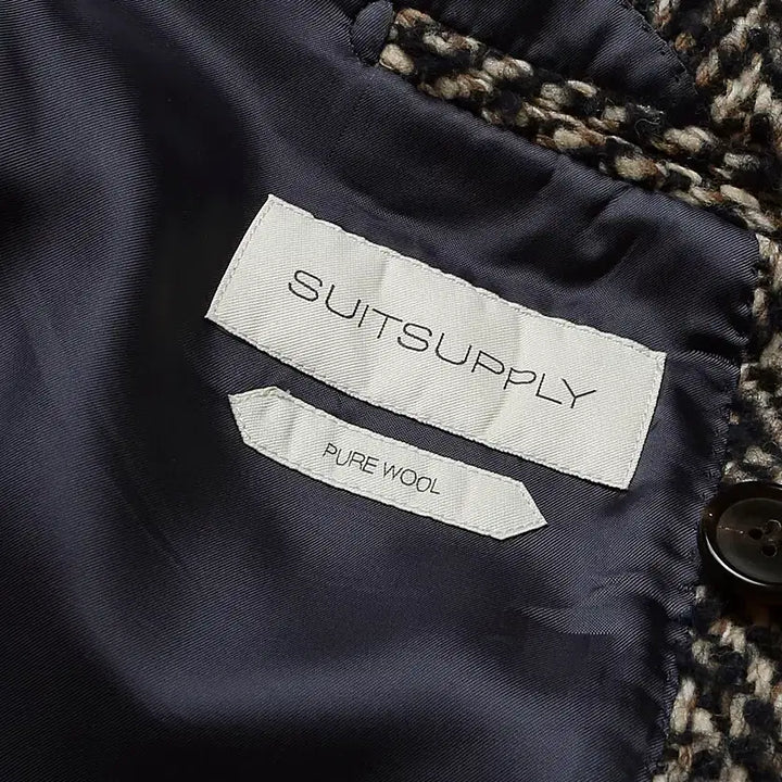 [BUNJANG] 수트 서플라이 [Suit Supply] Magee 울 트위드 폴로 코트 / 수트 서플라이 [Suit Supply] Magee 울 트위드 폴로 코트