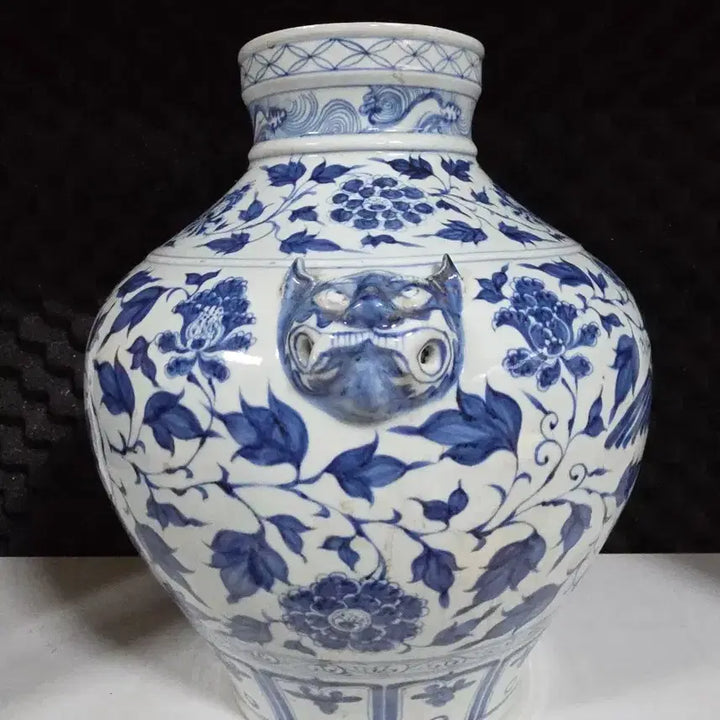 [BUNJANG] Chinese Celadon Porcelain Vase with Phoenix Motif / 중국도자기 원청화 주작문 대형 양이준