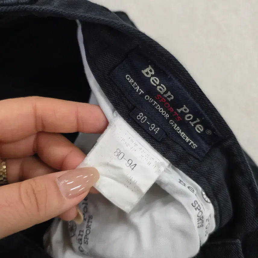 [BUNJANG] Beanpole Sports Black Denim Pants / [80-94] 빈폴 스포츠 흑청 팬츠 0219J