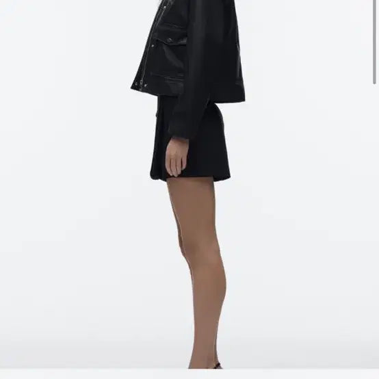 [BUNJANG] ZARA Faux Leather Jacket / 자라 페이크레더 자켓