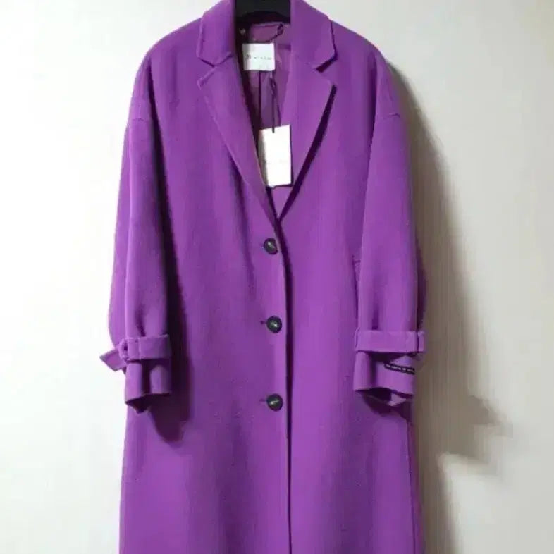 [BUNJANG] It MICHAA Handmade Wool Long Coat / 한섬 잇미샤 핸드메이드 울 롱코트