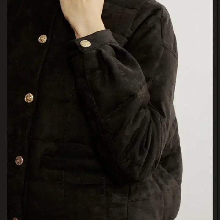 [BUNJANG] The Cashmere Quilted Jacket Ivory / 더캐시미어 퀼팅 자켓 아이보리