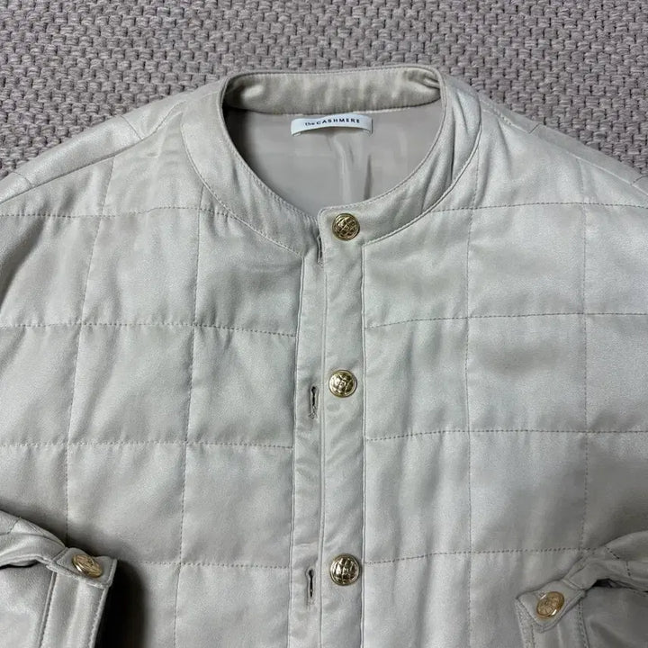 [BUNJANG] The Cashmere Quilted Jacket Ivory / 더캐시미어 퀼팅 자켓 아이보리