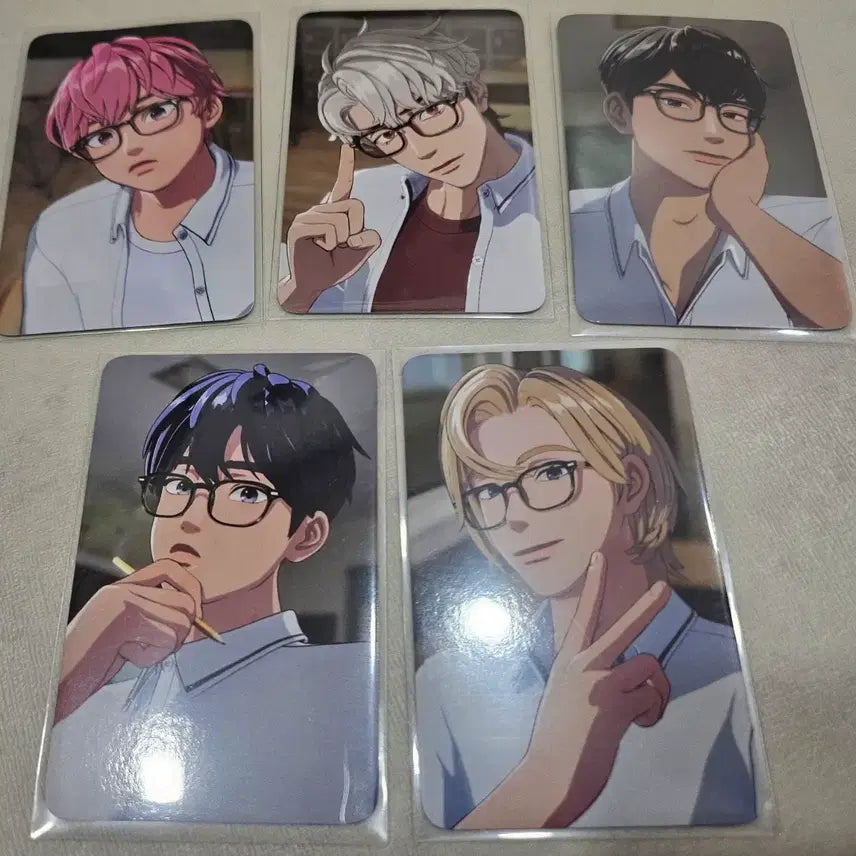 [BUNJANG] PLAVE Summer Collection Lucky Draw Glasses Photocard Bundle Set / 플레이브 여섯번째여름 케타포 럭드 안경포카 일괄 양도합니다