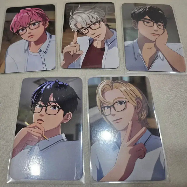 [BUNJANG] PLAVE Summer Collection Lucky Draw Glasses Photocard Bundle Set / 플레이브 여섯번째여름 케타포 럭드 안경포카 일괄 양도합니다