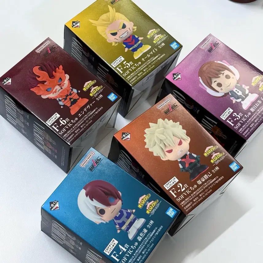 [SOLD OUT] 미개봉 일괄) 히로아카 제일복권 소프비 피규어 바쿠고 토도로키 올마이트