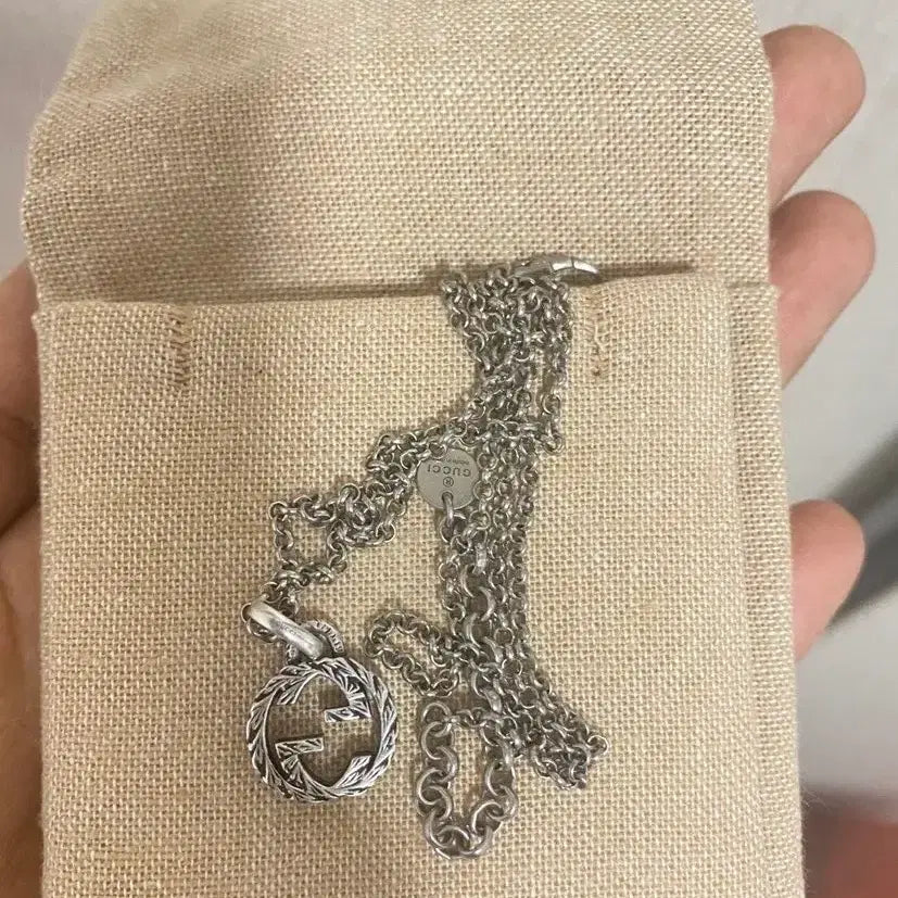[BUNJANG] Gucci Interlocking G Silver Necklace / 구찌 목걸이