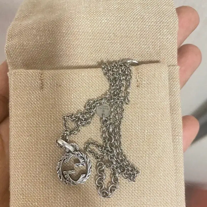 [BUNJANG] Gucci Interlocking G Silver Necklace / 구찌 목걸이