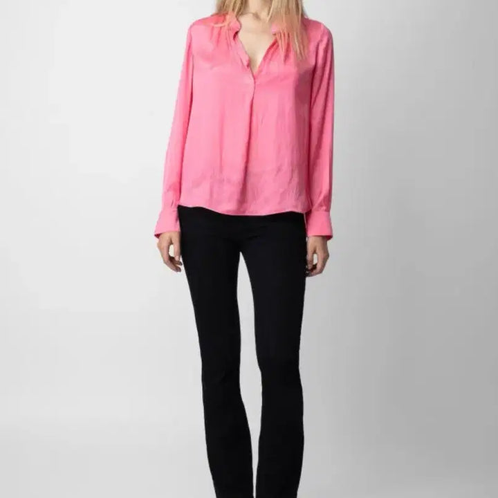 [BUNJANG] ZADIG &amp; VOLTAIRE TINK Satin Tunic Blouse / 쟈딕앤볼테르 TINK 새틴 튜닉 블라 우스