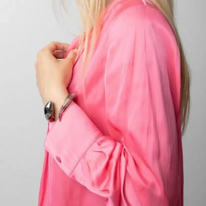 [BUNJANG] ZADIG &amp; VOLTAIRE TINK Satin Tunic Blouse / 쟈딕앤볼테르 TINK 새틴 튜닉 블라 우스