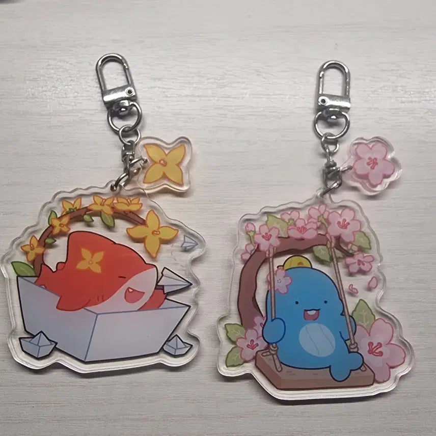[BUNJANG] Pixelie Spring Goods Acrylic Keyring / 픽셀리 봄굿즈 아크릴 키링 판매합니다