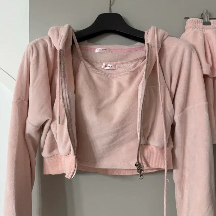 [BUNJANG] MAYOON Pink Microfiber Training Set / MAYOON메이윤 핑크 극세사 트레이닝 세트