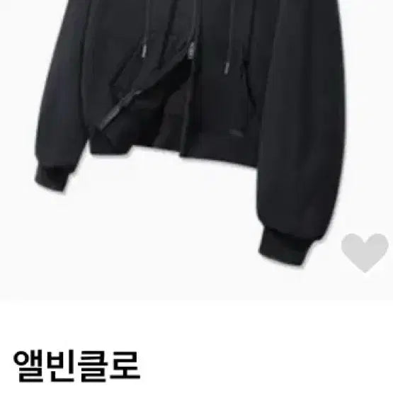 [BUNJANG] Alvinclo Pigment Crop Hoodie Black / [새상품]앨빈클로 피그먼트 크롭 후드집업 블랙