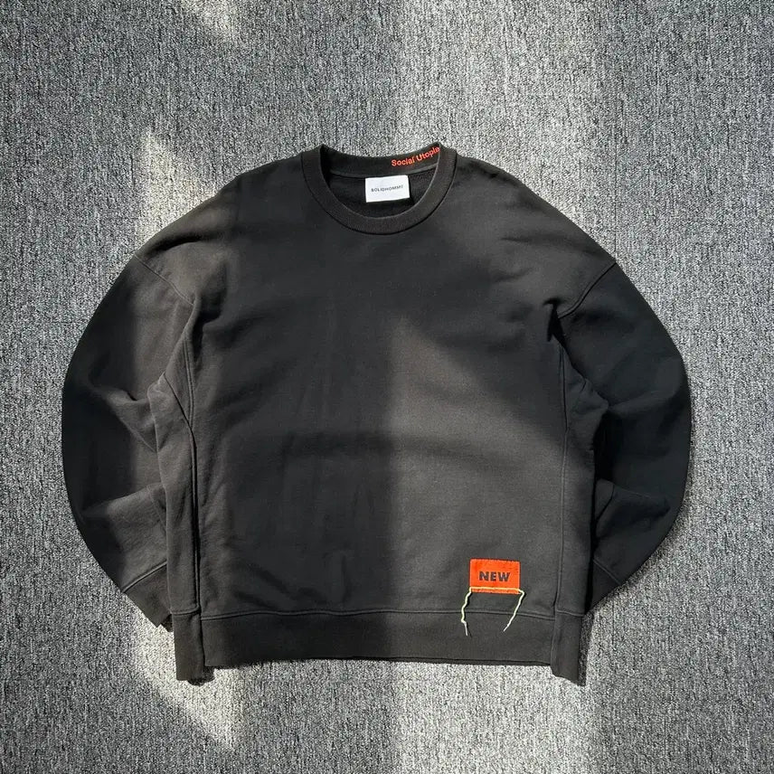 [BUNJANG] Solid Homme Cotton Loose Fit Sweatshirt / 솔리드옴므 코튼 루즈핏 스웻셔츠