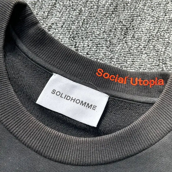 [BUNJANG] Solid Homme Cotton Loose Fit Sweatshirt / 솔리드옴므 코튼 루즈핏 스웻셔츠