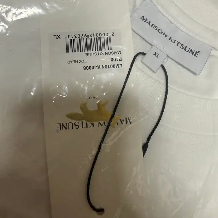 [BUNJANG] Maison Kitsune Fox Head White T-shirt XL / 메종키츠네 폭스헤드 반팔티 화이트 XL 새제품