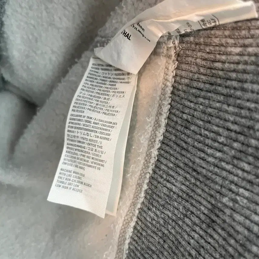 [BUNJANG] Abercrombie White Reindeer Button Hooded Zip-up - Gray [S] / 아베크롬비 화이트 순록 버튼 후드집업 그레이 [S]