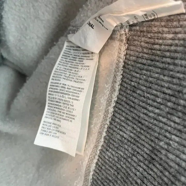 [BUNJANG] Abercrombie White Reindeer Button Hooded Zip-up - Gray [S] / 아베크롬비 화이트 순록 버튼 후드집업 그레이 [S]