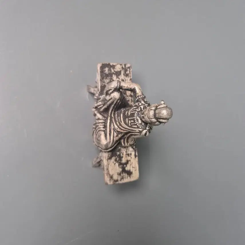 [BUNJANG] Antique Korean Bronze Guanyin Bodhisattva Seated Statue / 청대 백동 동제 발원 관음보살 좌상 골동품 고미술품 수집품 불교 불상
