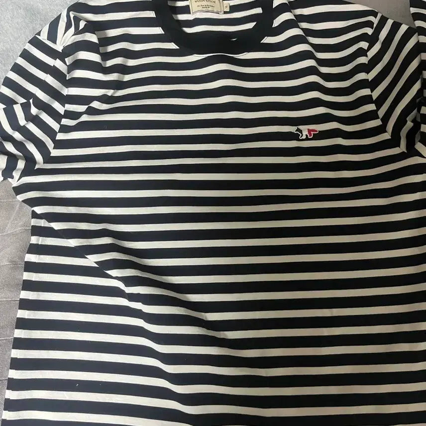 [BUNJANG] Maison Kitsune Striped Long Sleeve T-shirt (XL) / 메종키츠네 스트라이프 긴팔 티셔츠xl