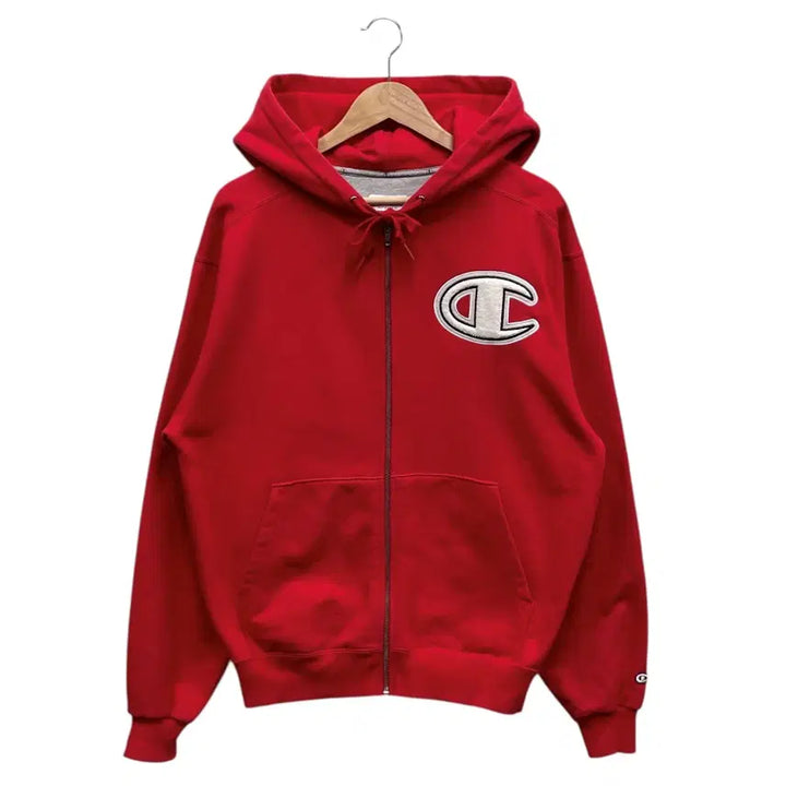 [BUNJANG] Champion Big Logo Hoodie Zip-Up / 챔피온 빅 후드 집업