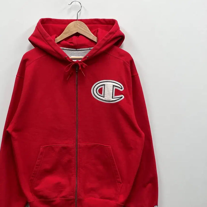 [BUNJANG] Champion Big Logo Hoodie Zip-Up / 챔피온 빅 후드 집업