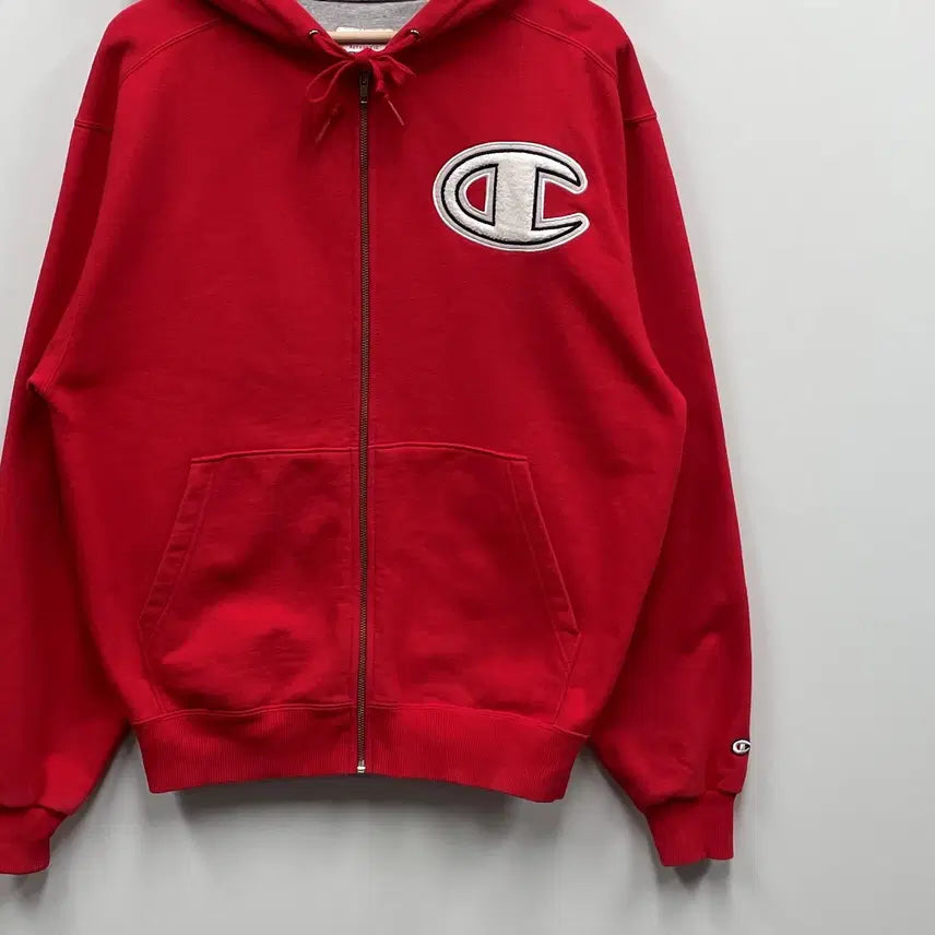 [BUNJANG] Champion Big Logo Hoodie Zip-Up / 챔피온 빅 후드 집업