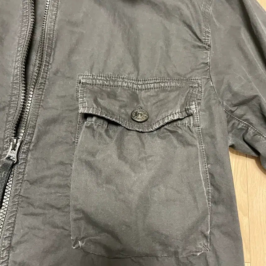 [BUNJANG] Stone Island Black Cotton Jacket L / 스톤아일랜드 블랙 코튼 자켓 L