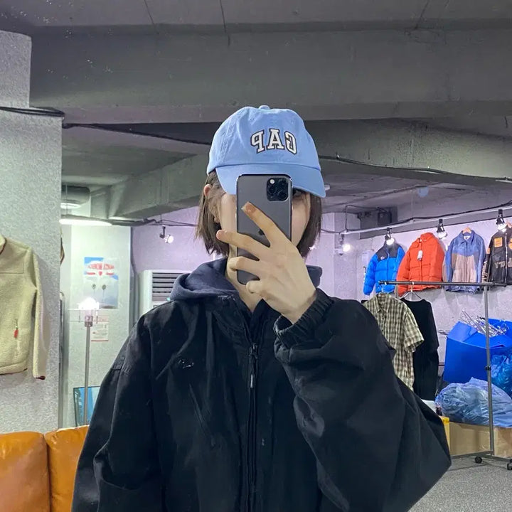 [BUNJANG] GAP Big Logo Sky Ball Cap / GAP 빅로고 스카이 볼캡 B4375