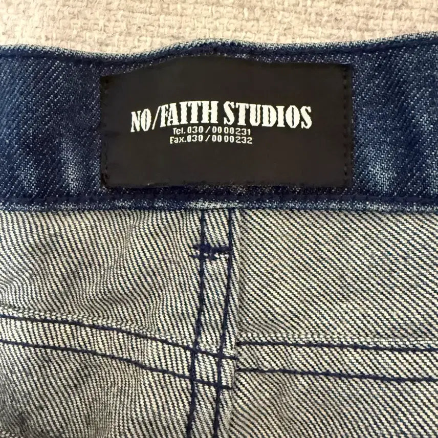 [BUNJANG] NOFACE Studio Ocean Italian Denim Pants XL / 노페이스스튜디오 오션 이탈리안 데님 팬츠 xl