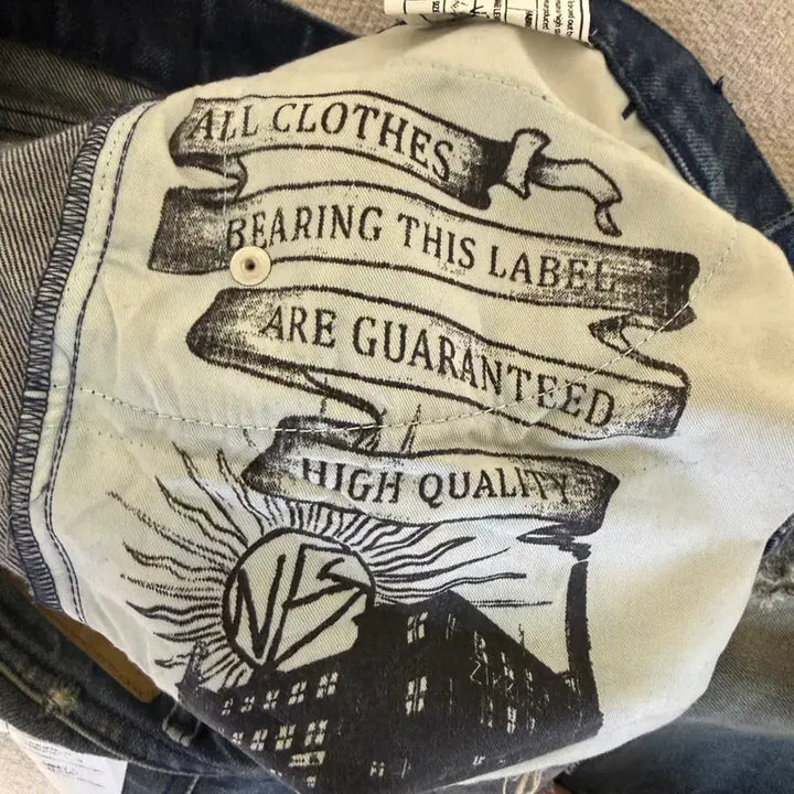 [BUNJANG] NOFACE Studio Ocean Italian Denim Pants XL / 노페이스스튜디오 오션 이탈리안 데님 팬츠 xl