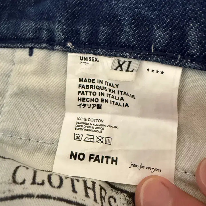 [BUNJANG] NOFACE Studio Ocean Italian Denim Pants XL / 노페이스스튜디오 오션 이탈리안 데님 팬츠 xl