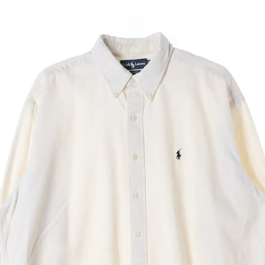 [BUNJANG] Polo Ralph Lauren Beige Cotton Shirt / 폴로 랄프 로렌 셔츠 베이지 XL