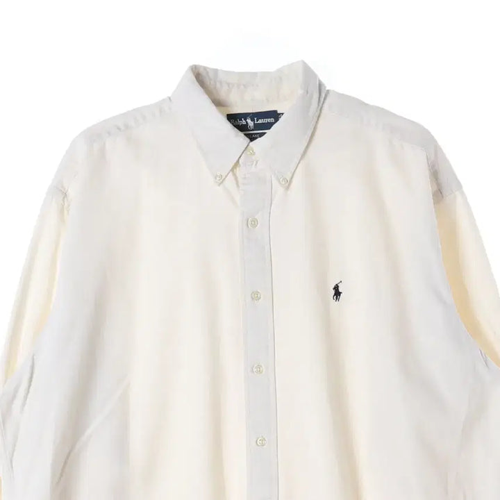 [BUNJANG] Polo Ralph Lauren Beige Cotton Shirt / 폴로 랄프 로렌 셔츠 베이지 XL