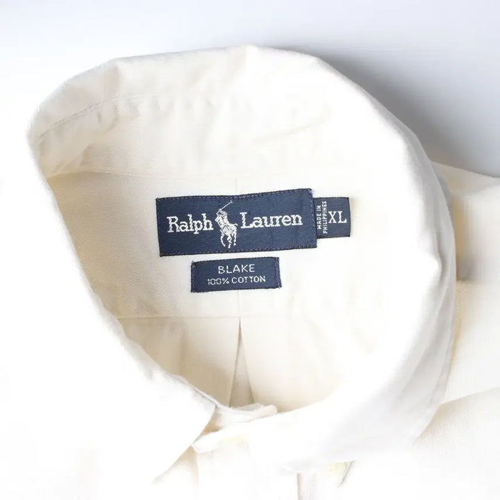 [BUNJANG] Polo Ralph Lauren Beige Cotton Shirt / 폴로 랄프 로렌 셔츠 베이지 XL