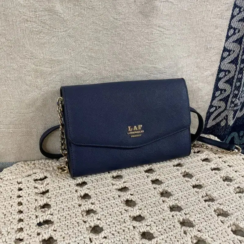 [BUNJANG] LAP Navy Mini Chain Crossbody Bag / [F] 랩 LAP 네이비 미니 체인 크로스백 가방
