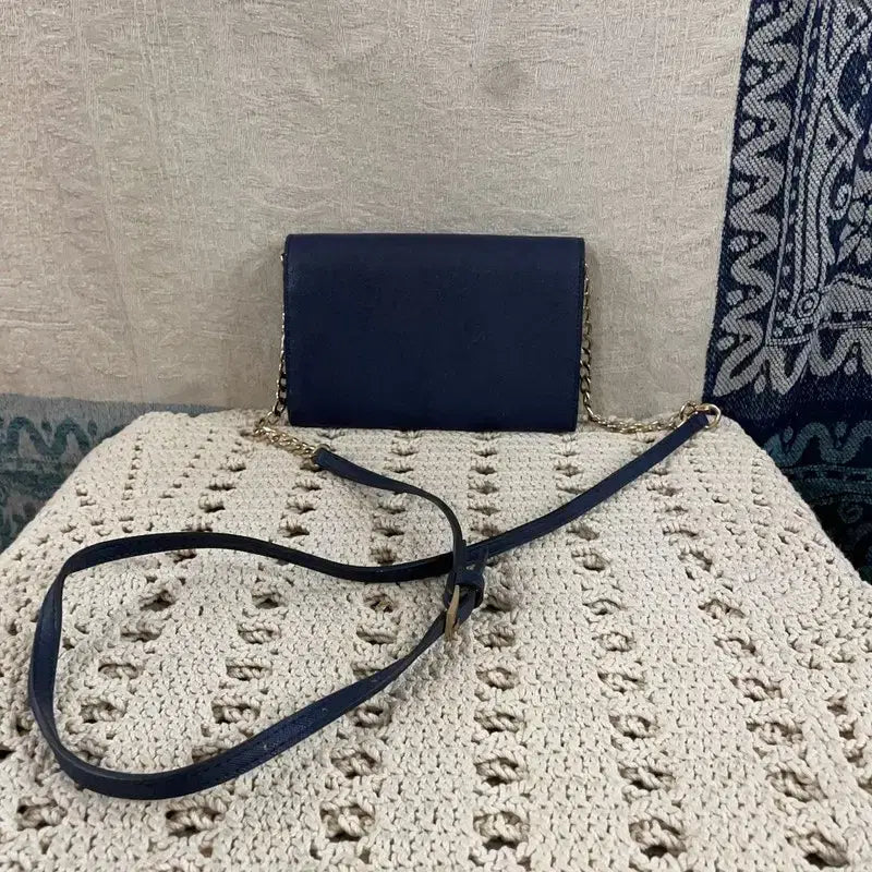 [BUNJANG] LAP Navy Mini Chain Crossbody Bag / [F] 랩 LAP 네이비 미니 체인 크로스백 가방