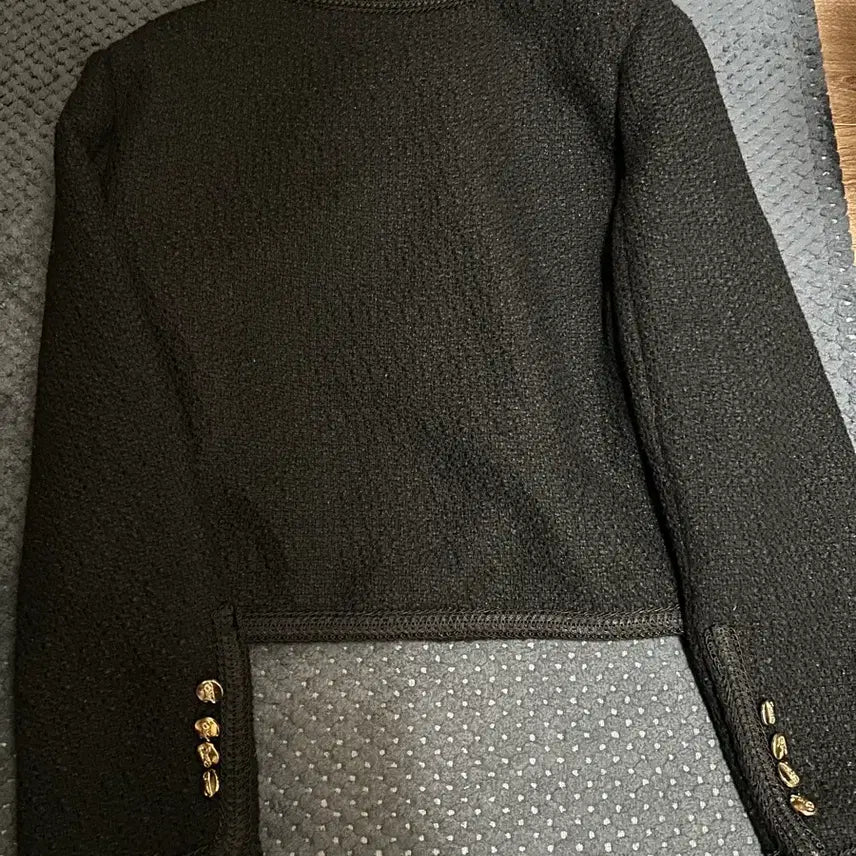 [BUNJANG] Gold Button Short Tweed Jacket / 금장 숏 트위드 자켓