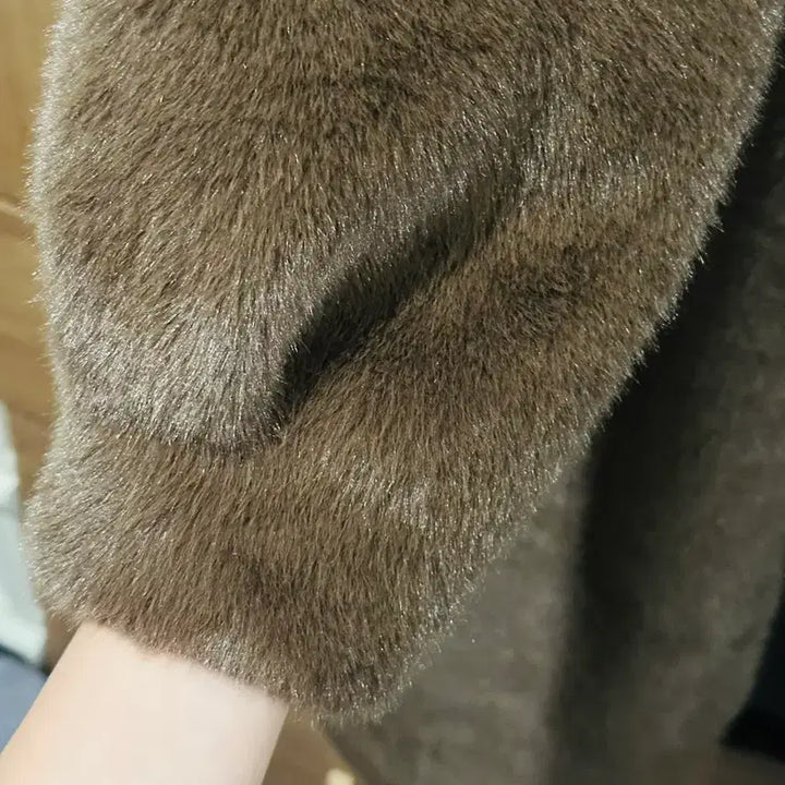 [BUNJANG] Faux Mink Long Coat / 밍크 롱코트(페이크퍼)