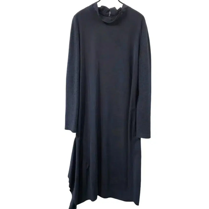 [BUNJANG] Hanseom Mine Black Long Dress / 한섬 마인 블랙 롱 원피스 언발란스 디자인