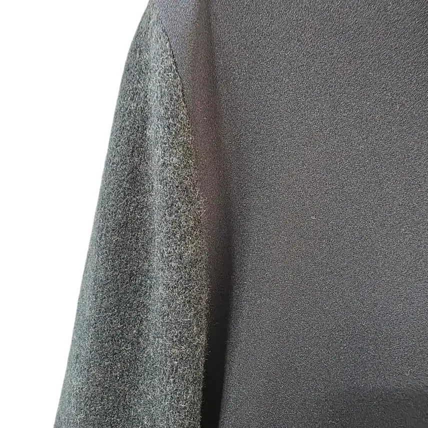 [BUNJANG] Hanseom Mine Black Long Dress / 한섬 마인 블랙 롱 원피스 언발란스 디자인