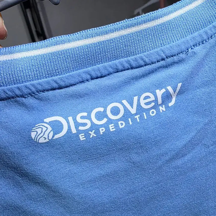 [BUNJANG] Discovery Bleecker Round T-shirt Sky Blue (Size 100) / 디스커버리 블리커 라운드 반팔티 스카이블루 100