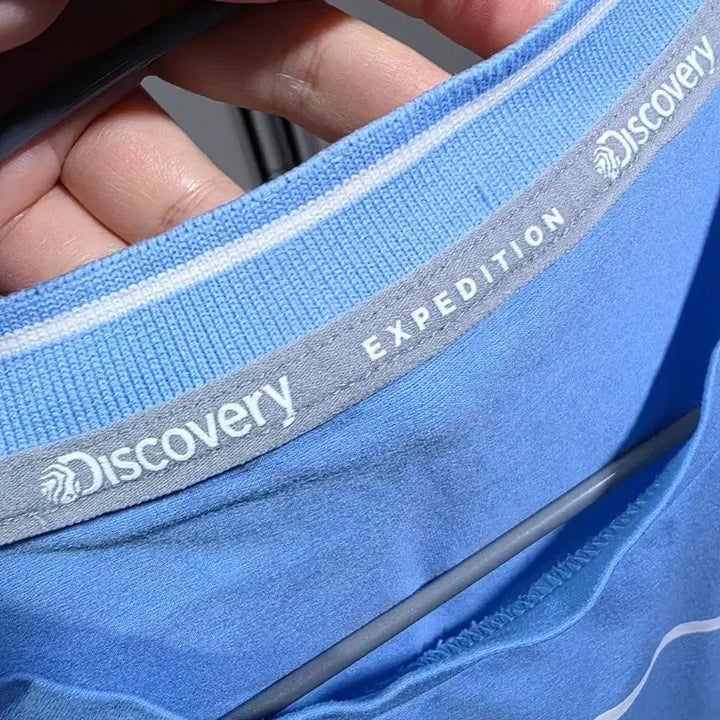 [BUNJANG] Discovery Bleecker Round T-shirt Sky Blue (Size 100) / 디스커버리 블리커 라운드 반팔티 스카이블루 100